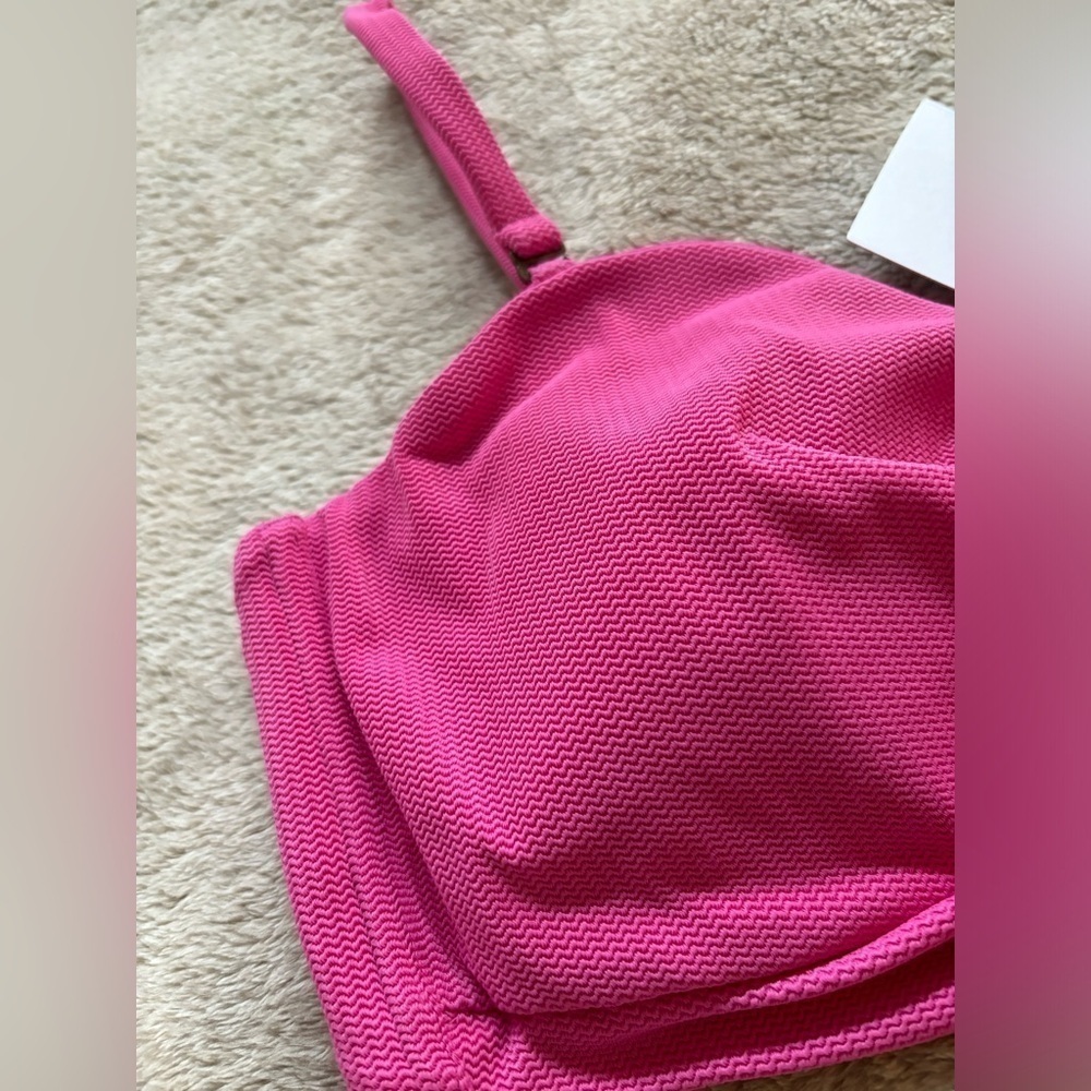 NWT Andie Swim Capri Bikini Top in Wave Orchid, Size XL - Picture 6 of 8